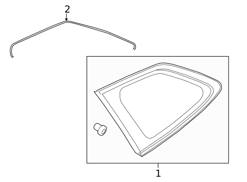 Glass & Hardware for 2024 Subaru Outback #0