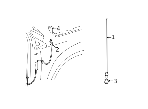 Antenna & Radio for 2011 Dodge Caliber #0