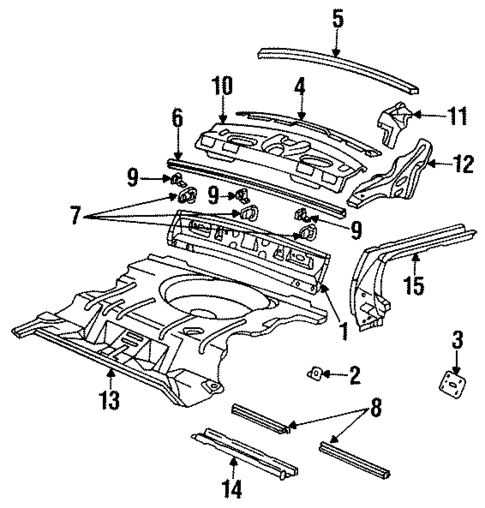 Rear Body for 1993 Buick Regal #0