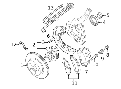 Front Brakes for 2002 Ford Explorer Sport #1