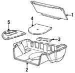F2DZ5445443A - Body: Compartment Trim for Ford: Taurus | Mercury: Sable Image