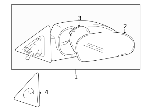 Outside Mirrors for 2001 Hyundai Accent #0