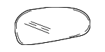 8761125000 - Body: Mirror Glass for Hyundai: Accent Image