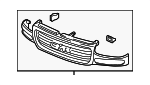 19130791 - Body: Grille for GMC: Sierra 1500, Sierra 1500 Classic, Sierra 1500 HD, Sierra 1500 HD Classic, Sierra 2500 HD, Sierra 2500 HD Classic, Sierra 3500, Sierra 3500 Classic, Sierra 3500 HD Image