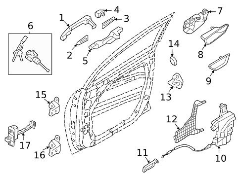 Rear Door for 2022 Hyundai Tucson #1