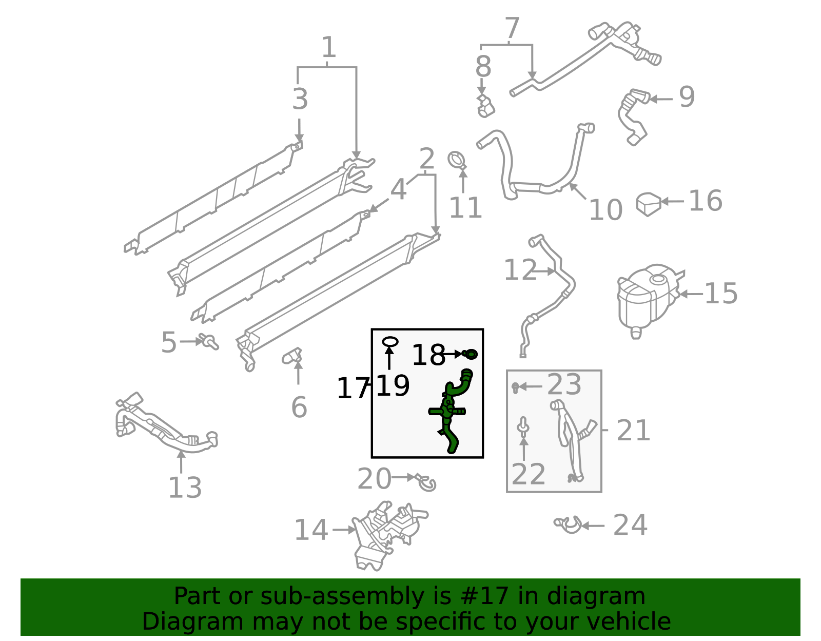 2021-2025 Ford F-150 | Drive Motor Battery Pack Coolant Hose | ML3Z ...