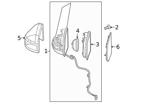 Outside Mirrors for 2021 Mercedes-Benz Metris #0