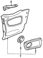 K87996X111 - Body: Quarter Trim for Nissan: 240SX Image