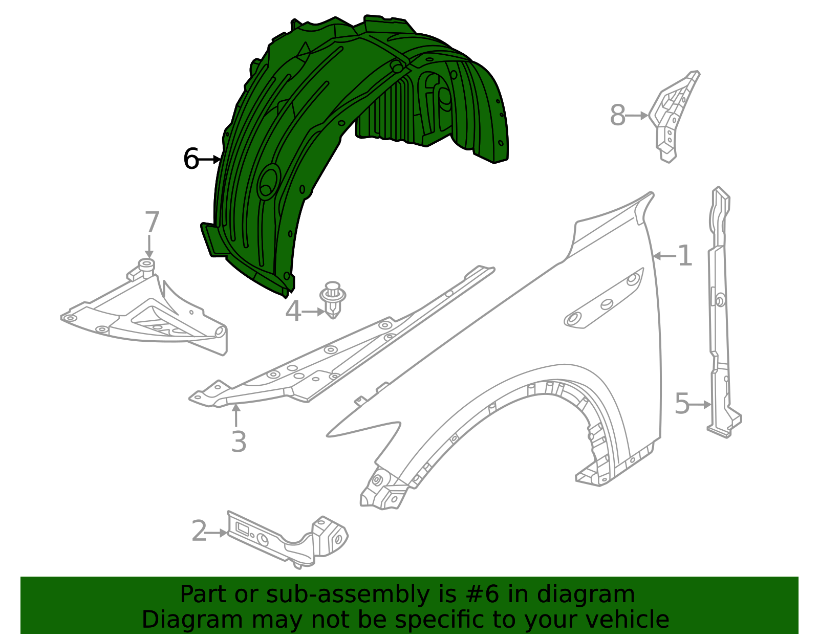 AM Autoparts Front Left Inner Fender Liner For Mazda CX-9 2010-2015 – TE7356140A
