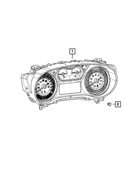 Instrument Panel Cluster for 2018 Fiat 500L #0