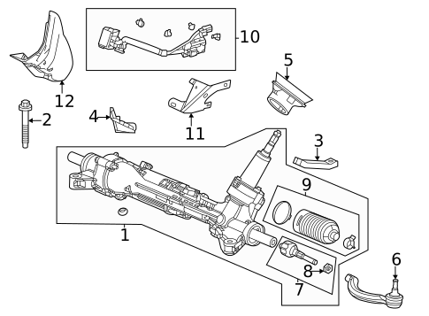Steering Gear & Linkage for 2021 Acura TLX | Parts