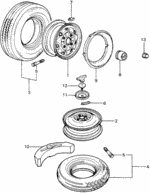 42700SA0860 - : Disk, Wheel (5-JX13) (Kanai) for Honda Image