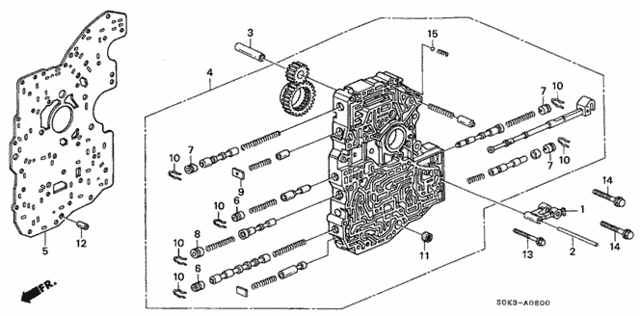 4AT Main Valve Body for 1999 Acura TL #0