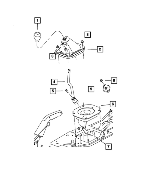 Gear Shift Controls for 2007 Dodge Nitro #0