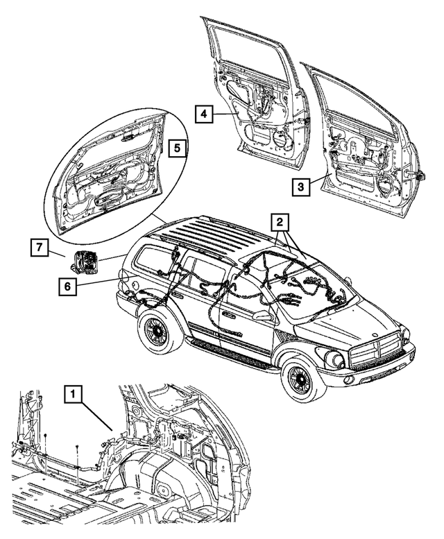 56045795AA - Electrical: Trailer Tow Wiring for Mopar Image image