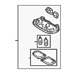 8126052051E0 - Body: Map Lamp for Toyota: Corolla Image