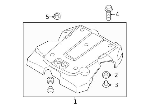 Engine Appearance Cover for 2019 INFINITI Q70 #0