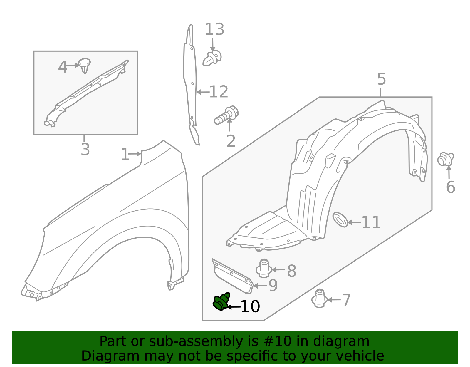 Dorman Push-Type Rocker and Fender Liner Retainer - 3/8 In. Hole 963-122D - Advance Auto Parts