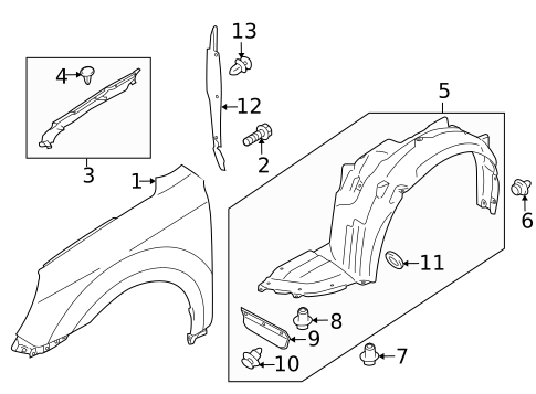 Fender & Components for 2013 Subaru Legacy #0