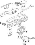 22618376 - Body: Air Duct for Oldsmobile: Cutlass Image