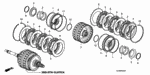 22537RPC003 - Transmission - Automatic: SPRING, CLUTCH WAVE for Honda Image
