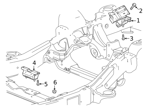 Engine & Trans Mounting for 2020 GMC Sierra 1500 | Chevy OEM