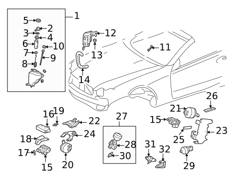 Ride Control Components for 2003 Mercedes-Benz SL55 AMG #0