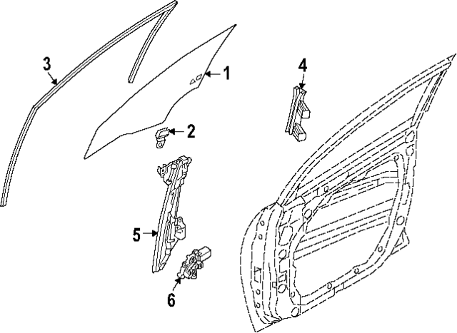 82450GG010 - : Window Motor for Kia Image