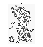 PY8W10500 - Engine: Timing Cover for Mazda Image