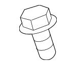 MF911233 - Exhaust: Upper Shield Screw for Mitsubishi: Eclipse Cross, Lancer, Outlander, Outlander PHEV, Outlander Sport Image image