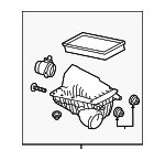 LR095546 - Engine: Air Cleaner Assembly for Land Rover: Discovery, Range Rover, Range Rover Sport Image