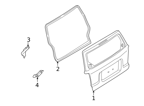 Gate & Hardware for 2006 Ford Escape #0