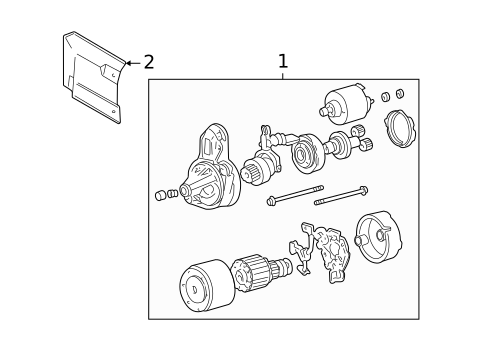 Starter & Related Components for 2002 Hyundai Sonata #0