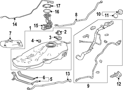 Fuel System Components for 2024 Lexus RX350 #0
