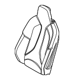 52107455548 - Body: Seat Back Pad for BMW Image