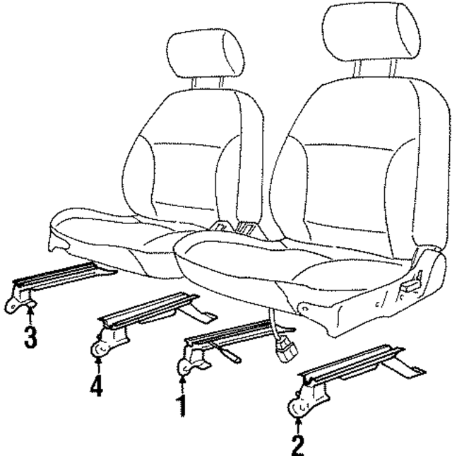 F7CZ5461704BA - Body: Seat Track for Ford: Escort | Mercury: Tracer Image