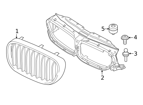 Grille & Components for 2018 BMW M5 #0