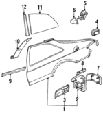 4339081 - Body: Panel Assembly for Saab: 900 Image