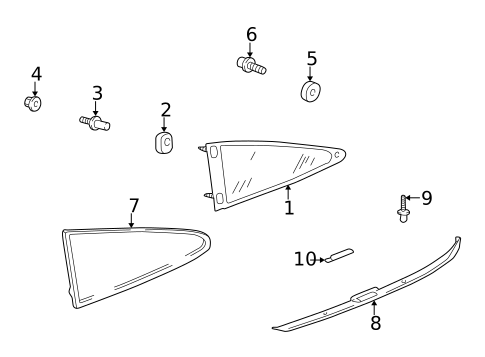 Glass & Hardware for 2003 Porsche 911 #0