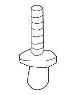 PAF008800 - Body: Belt Molding Rivet for Porsche: 718 Boxster, 718 Spyder, 911, Cayman Image