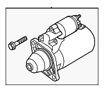 12911023H - : Starter for Volkswagen: Touareg Image