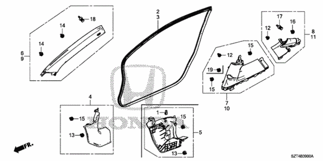 Pillar Garnish for 2012 Honda CR-Z #0