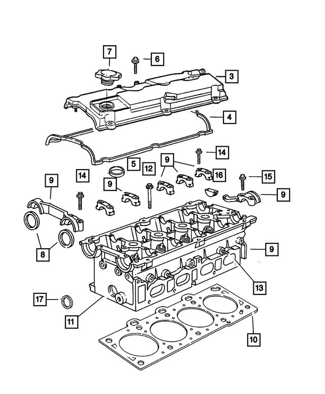 4781492AB - : Cylinder Head Cover for Mopar Image