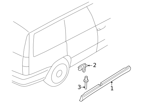 Exterior Trim - Pillars for 1999 Volvo V70 #0