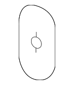 3F2Z18529AB - HVAC: Seal for FORD Image