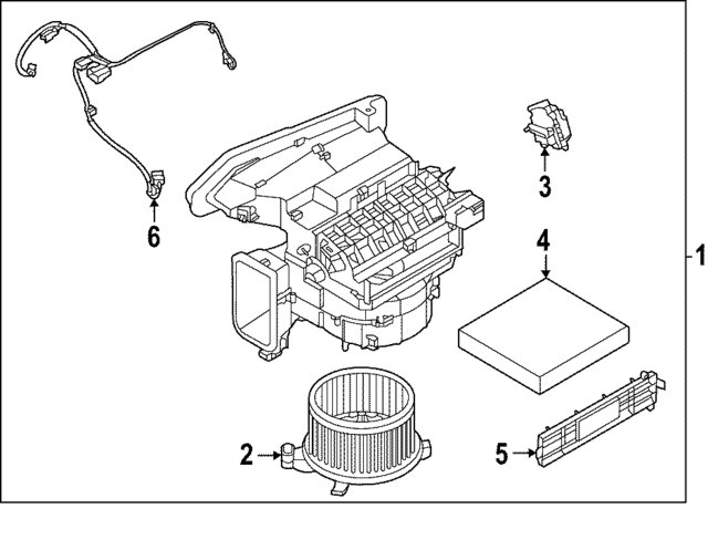 272006SA1D - HVAC: Blower Assembly for INFINITI: QX60 Image