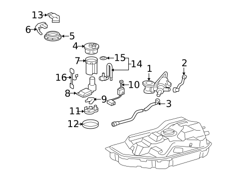 Emission Components for 2007 Toyota Highlander #2