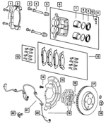 5143699AC - Brakes: Disc Brake Caliper Adapter for Mopar Image