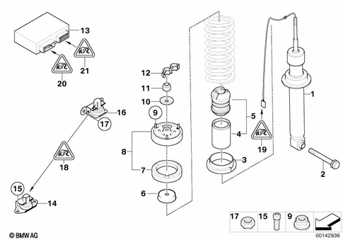 Rear Axle Suspension for 2005 BMW 750i #2