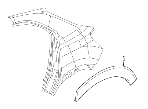 Exterior Trim - Quarter Panel for 2017 Fiat 500X #0